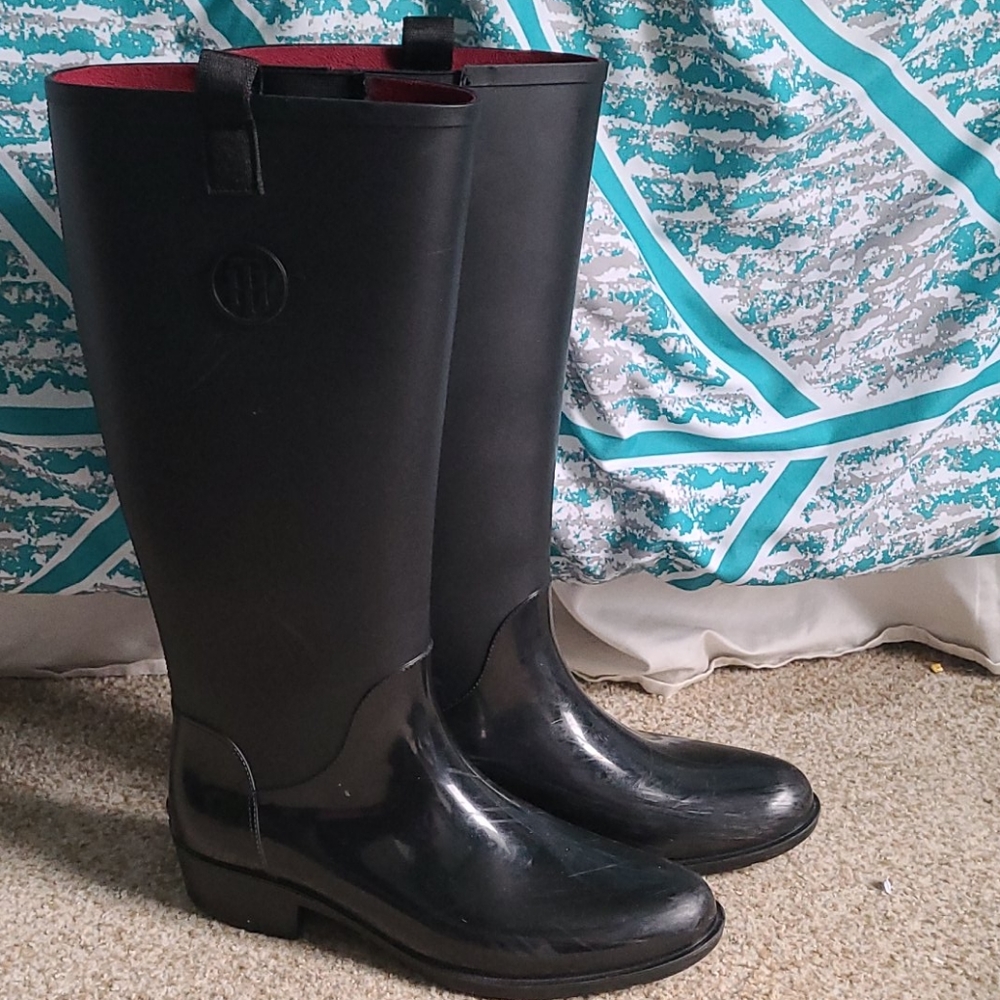 Tommy Hilfiger Black Boots
